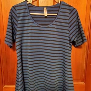 Womens LuLaRoe striped tunic top